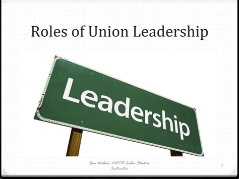 union leadership roles